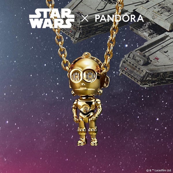 Authentic Pandora x Star Wars C3PO dangle charm628638528299531110