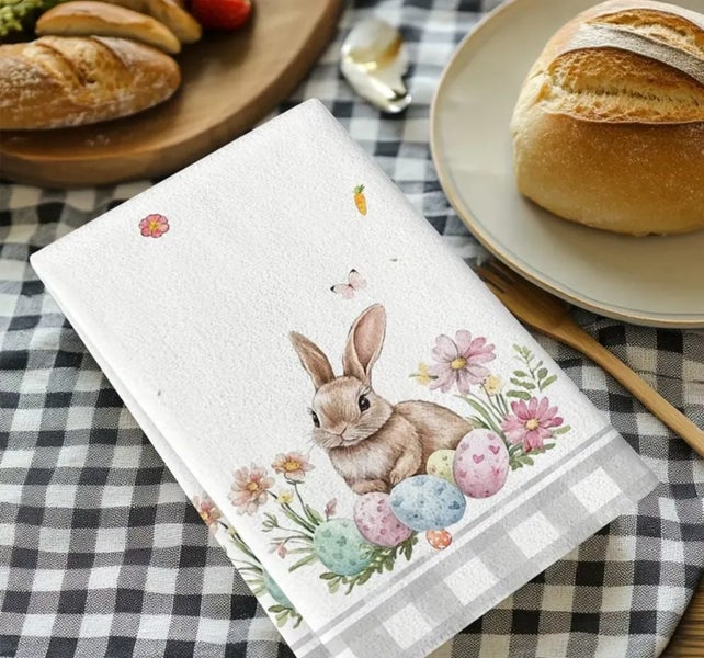 2pcs Bunny Kitchen Towels Set. Carousel 2