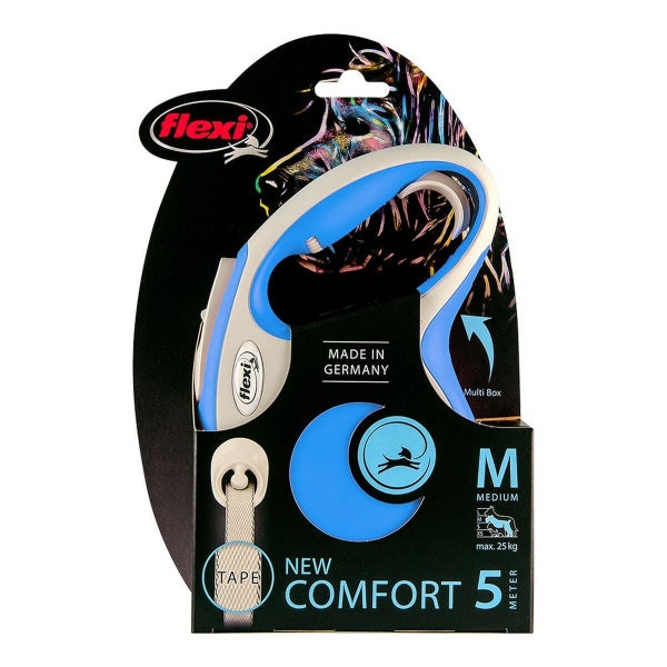 Dog Lead Flexi NEW COMFORT Blue Size M Carousel 2