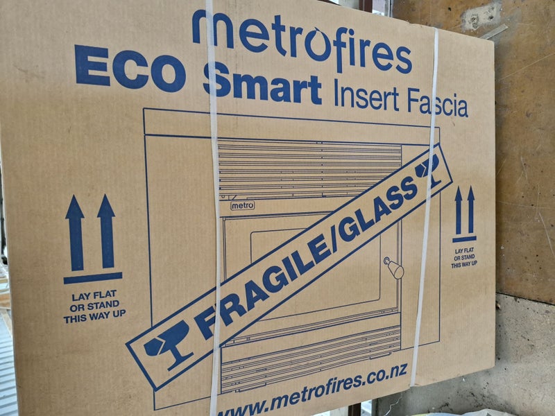 Metro Smart Insert Wood Fire Fascia - Matt Black Carousel 1
