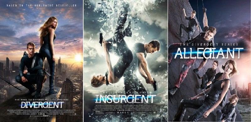 DIVERGENT, INSURGENT, ALLEGIANT TRILOGY Carousel 1