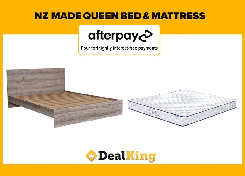 • APARTMENT NZ MADE QUEEN SLAT BED + MATTRESS $679 • Carousel 1