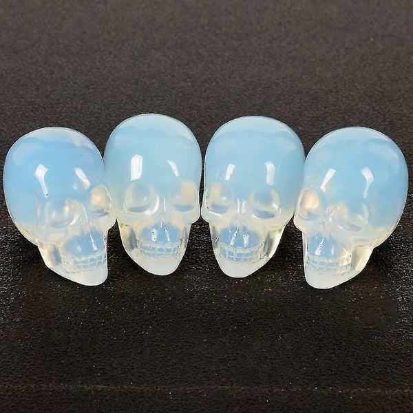 Skull Figurine Crystal Skull Natural Crystal Human Skull Statue Hand Carved Heal Carousel 2