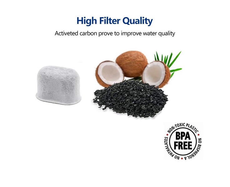 6pcs Water Filters Carbon Bag For Breville BES980 BES920 BEP920 BES840 BES8 Carousel 2