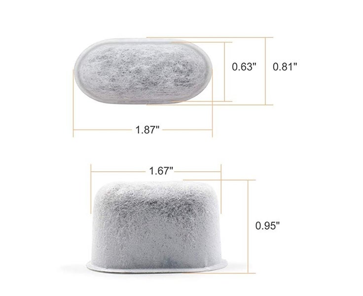6pcs Water Filters Carbon Bag For Breville BES980 BES920 BEP920 BES840 BES8 Carousel 8