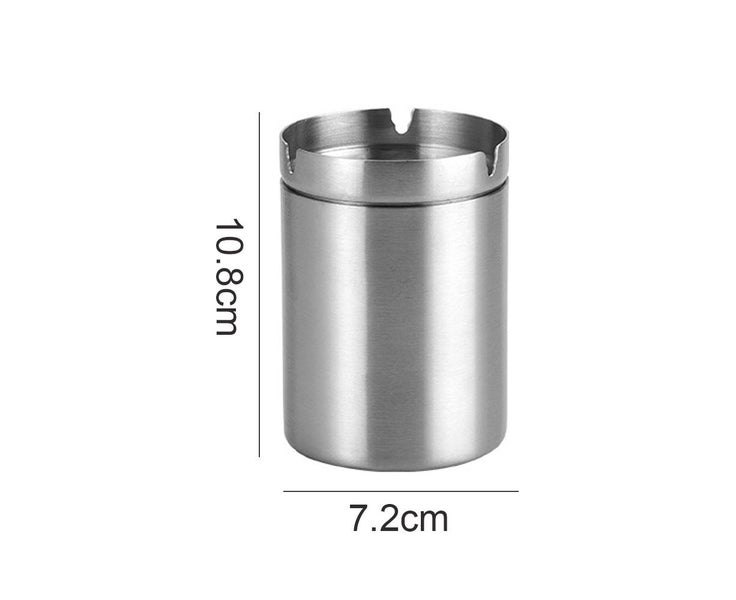 Ashtray for Cigarette, Stainless Steel Ashtray Metal Cigarette Cigar Smokin Carousel 2