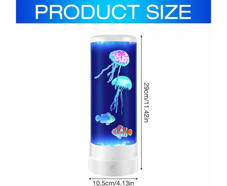 LED Jellyfish Lamp Lava Lamp, 12 Inch Jellyfish Lamp with Remote Control, U Carousel 2