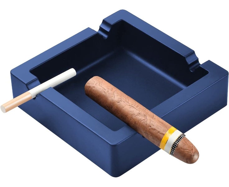 Cigar Ashtray Big Ashtrays for Cigarettes Outdoors Large BlackDual-use R