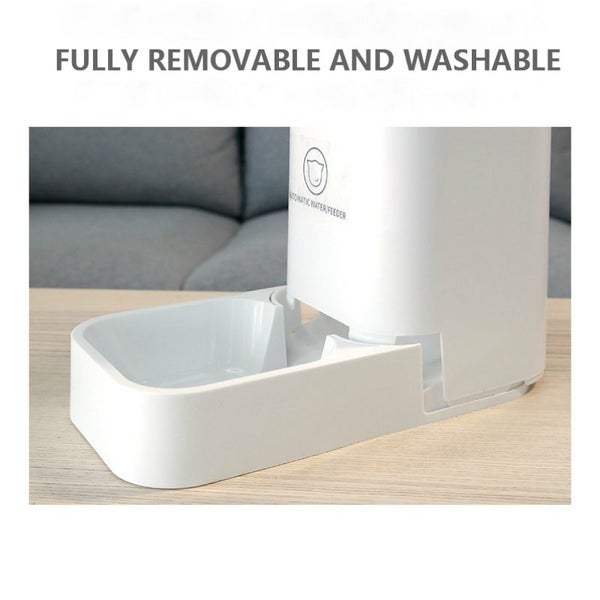 Automatic Water Dispenser & Food Container Set - White Carousel 5
