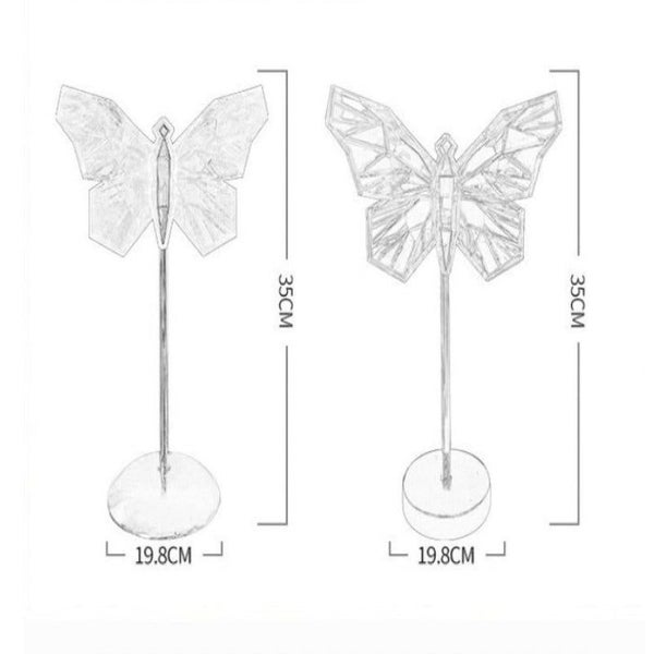 Elosung Muliticolor Butterfly Led Night Light Creative Crystal Design For Ambien Carousel 2