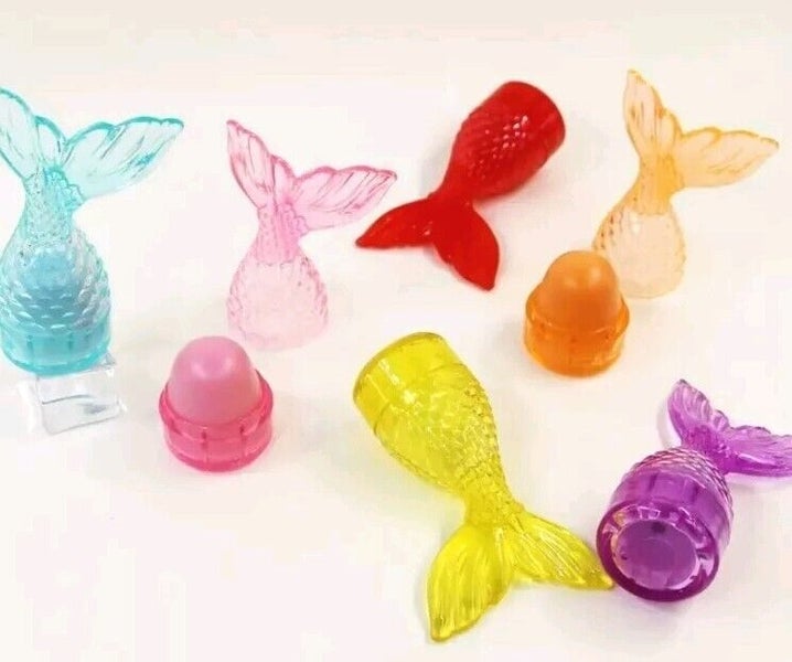6x Mermaid Tail Fruity Flavours Lipbalm/Lip Gloss For Kids/Adults Carousel 4