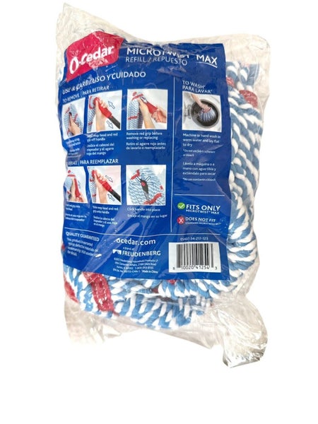 O-Cedar Micro Twist Microfiber Twist Mop Refill Replacement Head New In Open Bag Carousel 3