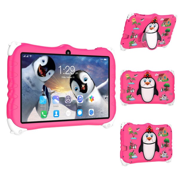 Kids Tablet 7Inch Android 14 6GB RAM 128GB Storage 16+32MP Camera Time Limits Ag Carousel 5