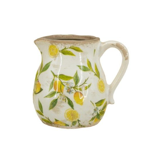 Decorative - Lemon & Leaves Jug - 15cm Carousel 1
