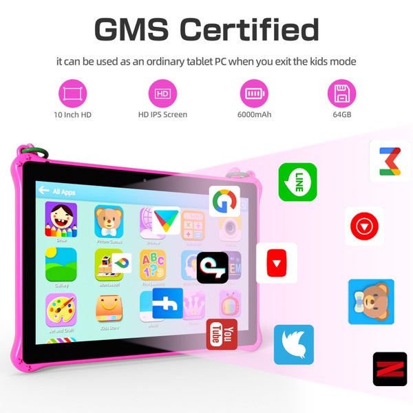 10 Inch Kids Tablet Android 10.3G Phone Tablet Parental Control WiFi Tablet Carousel 1