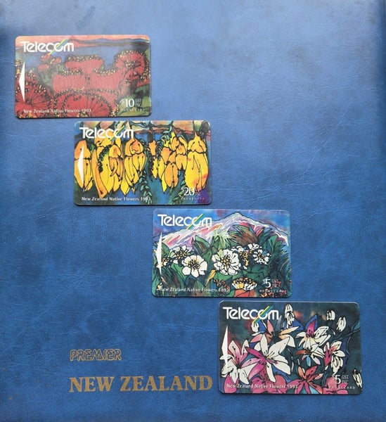 Telecom NZ 1993 Native Flowers Phonecard Set – Complete (4 Cards) Carousel 1