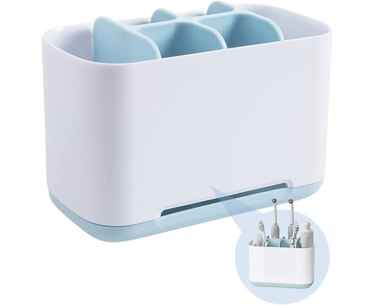 Toothbrush Holder Storage Organizer Caddy, Toothbrush & Toothpaste Caddy Plas Carousel 8