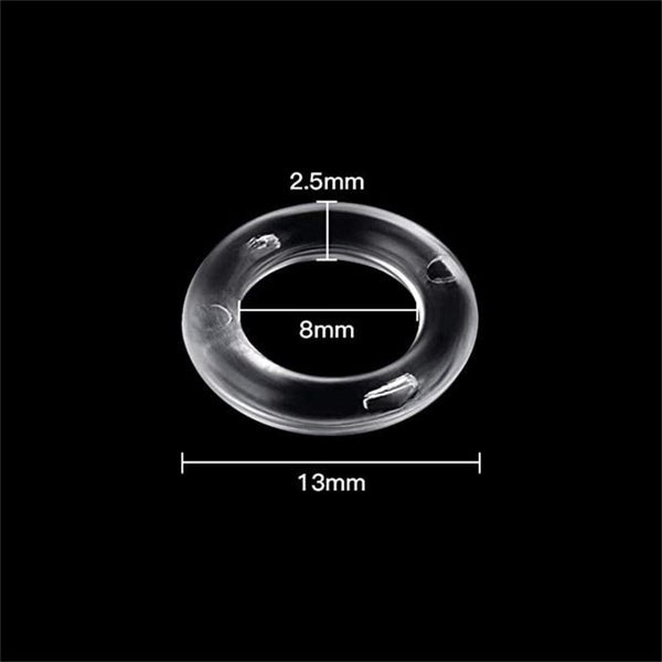 200PCS 13mm Clear Plastic Roman Blind Curtain Rings O-Rings for Roman Shades Carousel 2