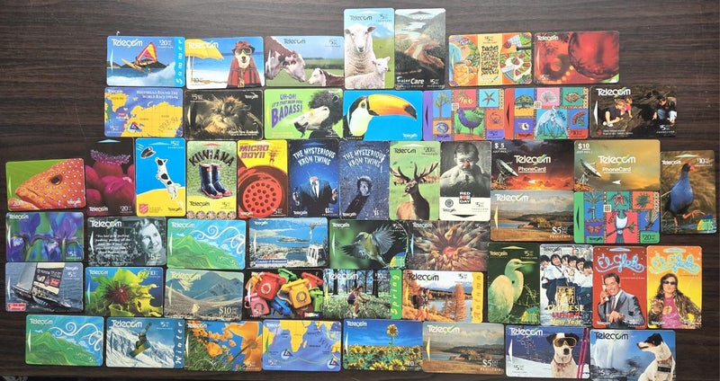 Vintage New Zealand Telecom Phone Cards Collection - Over 50! Carousel 1