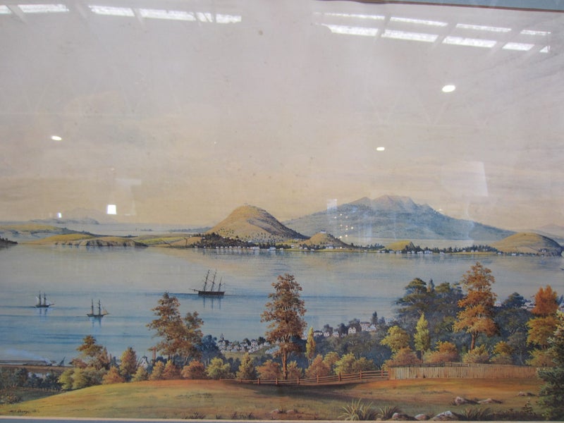 Alfred Sharpe, 'Devonport and the Waitemata Harbour from the Domain, 1877' Carousel 2