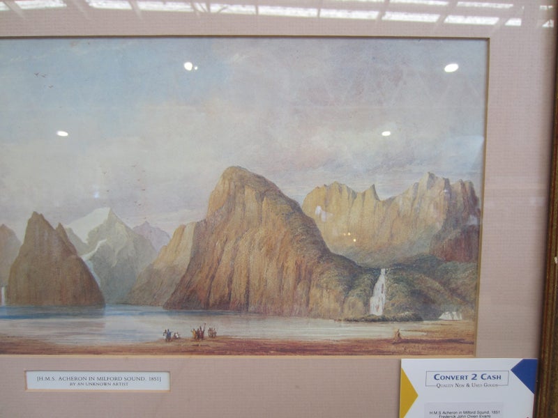 Frederick John Owen Evans, 'H.M.S Acheron in Milford Sound, 1851' Carousel 2