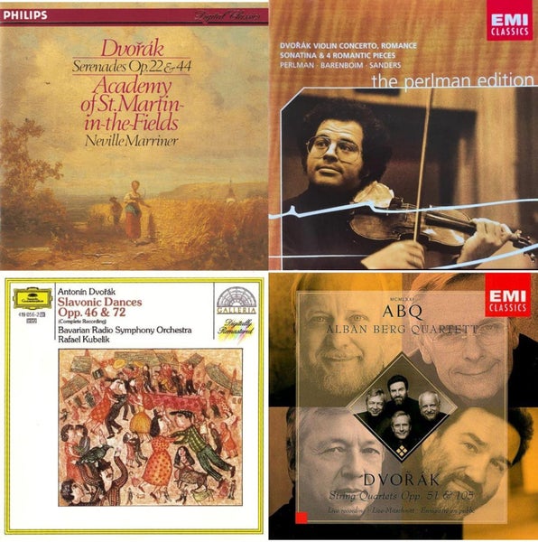 DVORAK: Serenades/ Violin Concerto/ Slavonic Dances/ String Quartets [4 CD's] Carousel 1