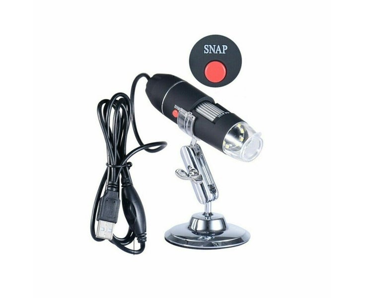 1600X Microscope 8LED Camera Magnifier Tool USB Digital Android Mac Widow Carousel 1