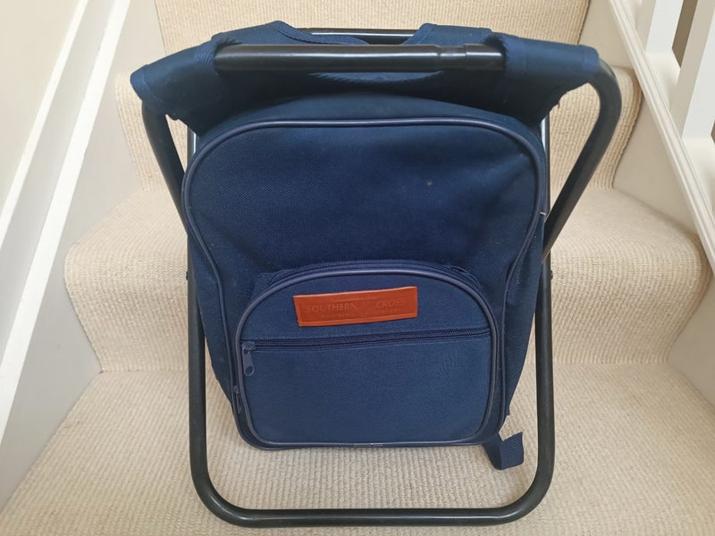 Blue 3-in-1 Backpack, Folding Stool and Cool Bag in One Carousel 1