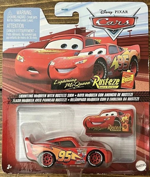 Disney Pixar Cars Lightning McQueen with Rust-eze Sign Series 2021-New in Pkg Carousel 1