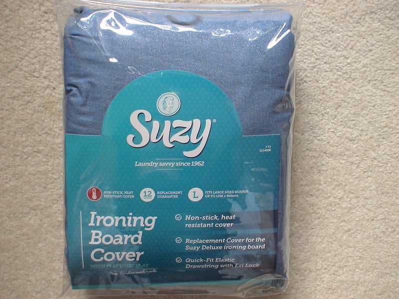 Large Heat Resistant Ironing Board Cover & Felt Underlay Set 135x46cm -- Suzy Carousel 1