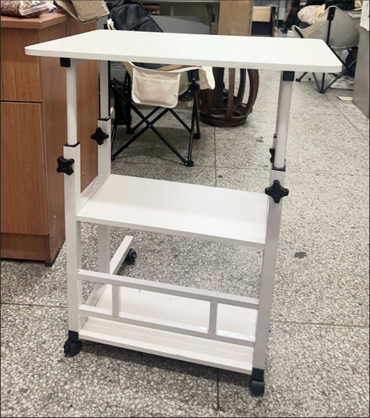 Portable Table with Wheels , Adjustable Table with Wheels Carousel 2