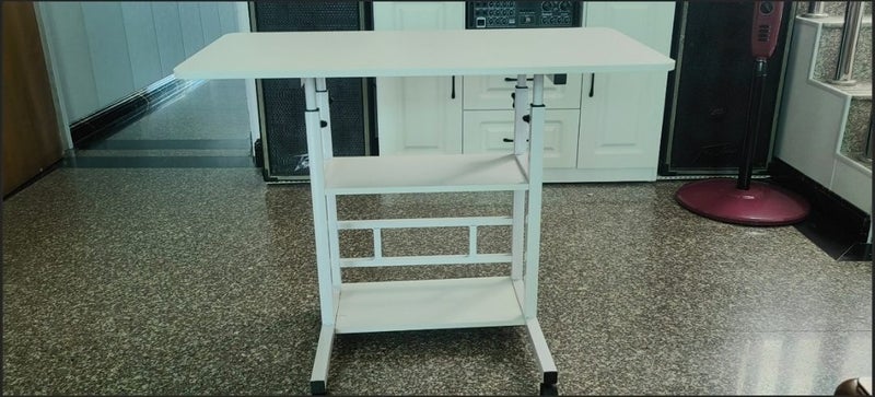 Portable Table with Wheels , Adjustable Table with Wheels Carousel 3
