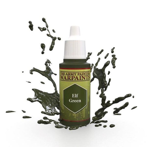 Army Painter WP1420 Warpaints Elf Green Acrylic Paint 18ml Carousel 1