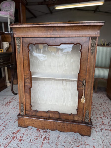 Victorian Walnut Marquetry Pier Cabinet Carousel 2
