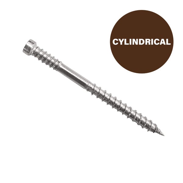 Ecko TRex Cylindrical Head Torx Drive 10g65mm Deck Screw 316 Grade S/S Bulk Deal Carousel 2