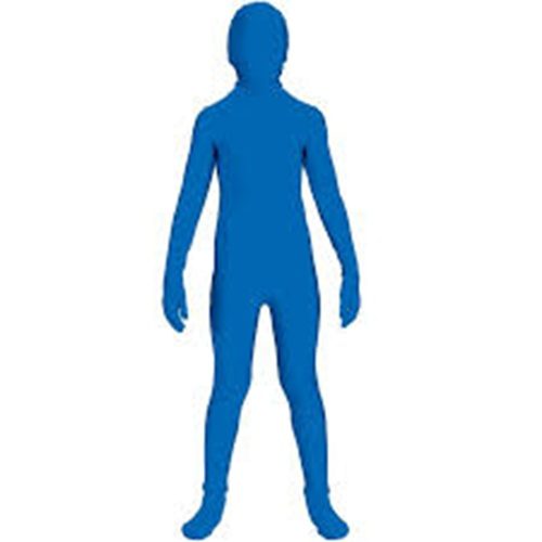 Invisible Teen Costume Blue Second Skin Carousel 1