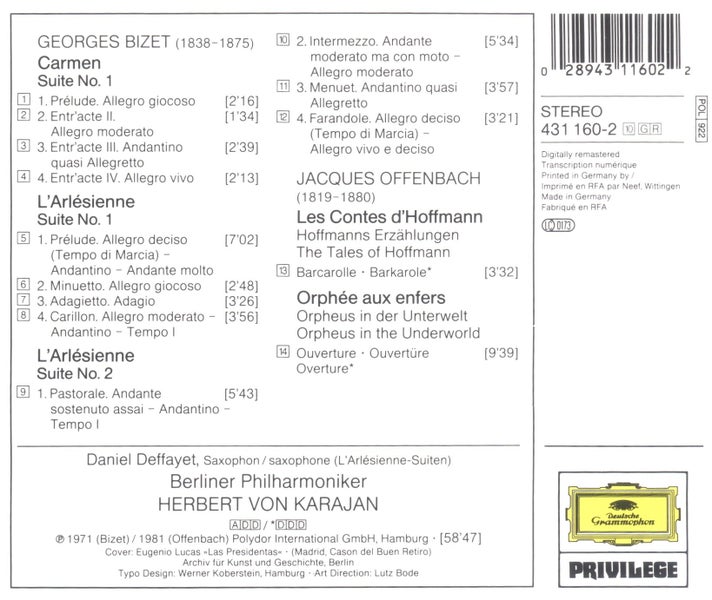 MUSSORGSKY/ BORODIN/ FRANCK/ RIMSKY-KORSAKOV/ BIZET - Rattle/Muti/Karajan [4CDs] Carousel 9