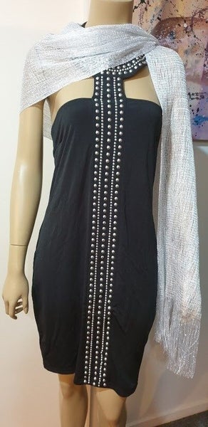 Bodycon Stud Choker & Shawl Size 14-16 Carousel 6