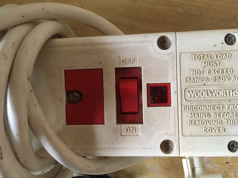 UK Powerboard with 4 UK plug sockets with a NZ Plug + Bosch Drill Adapter Carousel 2