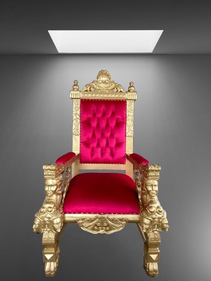 B/NEW THRONE CHAIR- THRONE CHAIR SOLID MAHOGANY FRAME Carousel 2