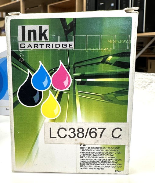 Compatible Brother LC38/67C CYAN Ink Cartridge #21 ~Low Reserve~ (D14) Carousel 1