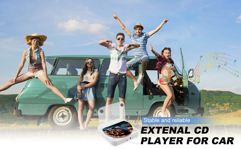 External Portable CD Player for Car Carousel 1
