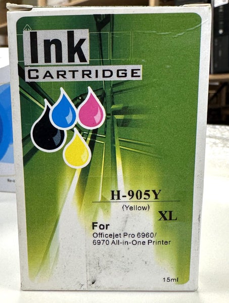 Compatible HP H-905XL YELLOW Ink Cartridge #33 ~Low Reserve~ (D14) Carousel 1