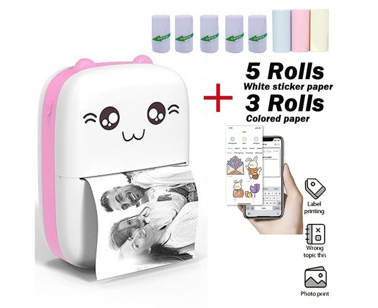 Mini Printer, Pocket Printer, Portable Bluetooth Thermal Printer, Mobile Ph Carousel 1