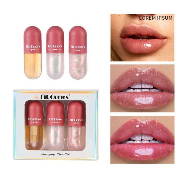 3PCS SET Lip Plumper Liquid Instant Volumising Filler Pump Enhancer Moisturizing Carousel 1