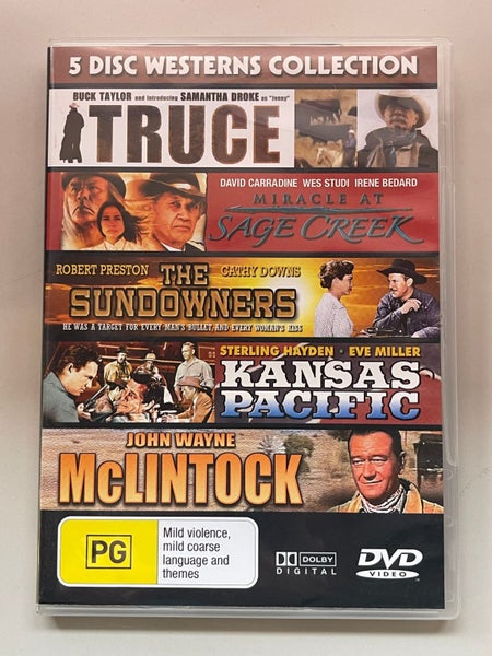 Truce/Sage Creek/The Sundowners/Kansas Pacific/McLintock [DVD] by unknown Carousel 1