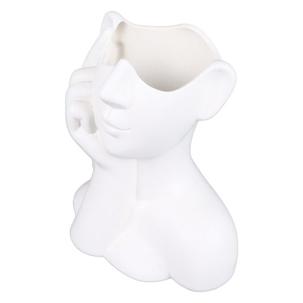 ceramic face vase face flower vases ceramic face flower vase female form ceramic Carousel 1