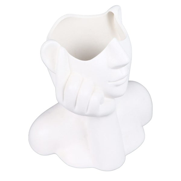 ceramic face vase face flower vases ceramic face flower vase female form ceramic Carousel 2