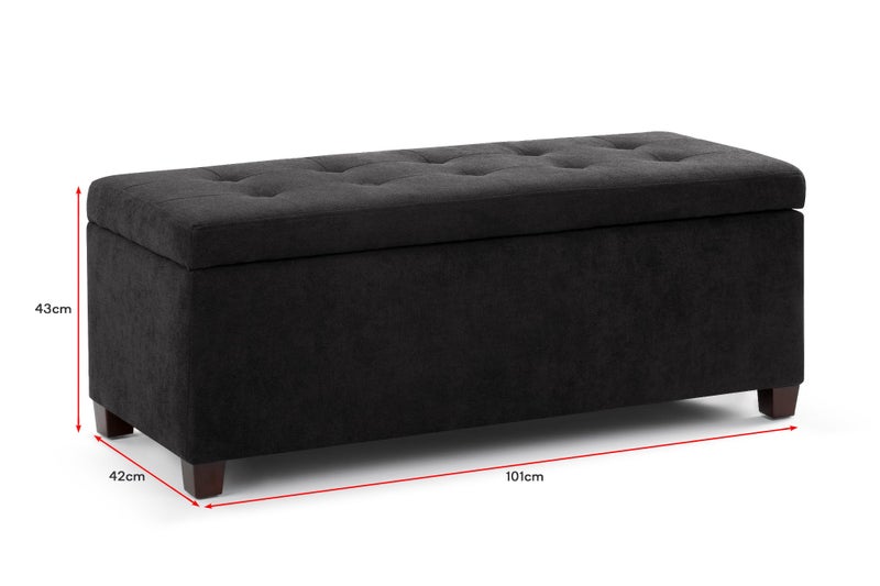 Shangri-La Storage Ottoman (Black), SLOTMSTFLCA Carousel 10