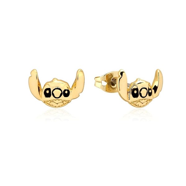 Disney Couture Kingdom - Lilo and Stitch - Stitch Stud Earrings Yellow Gold Carousel 1